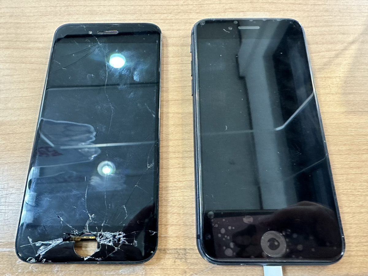 【iPhone8】落下により画面割れ・ゴーストタッチ（本厚木）
