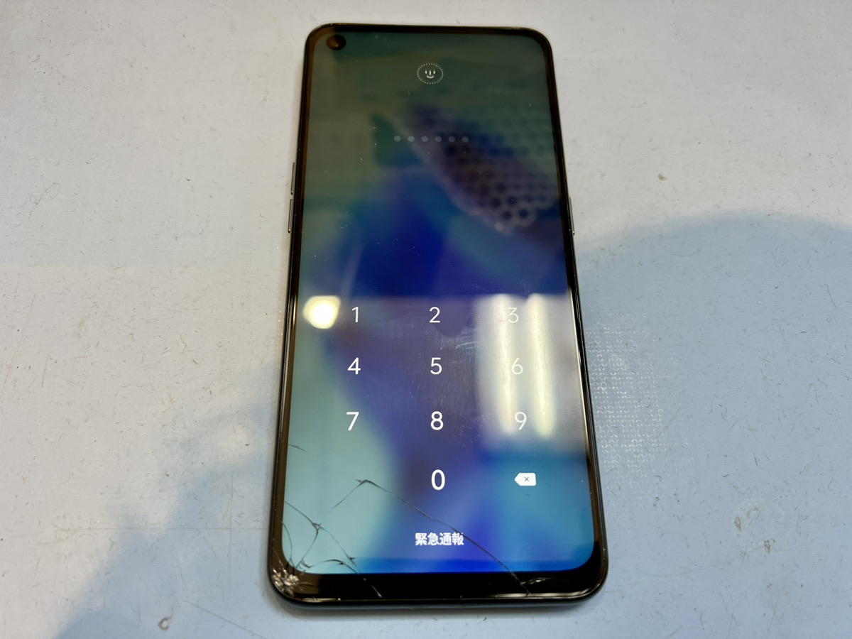 【OPPO Reno 5A】画面割れ修理（本厚木）