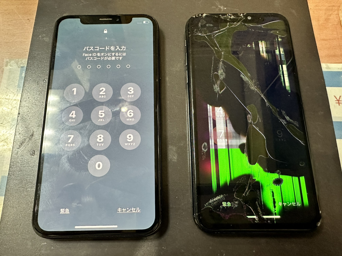 【iPhoneX】液晶画面移植修理（海老名）