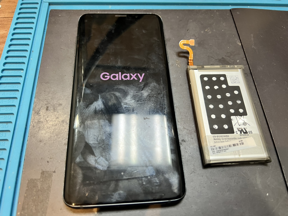 【Galaxy S9+】バッテリー交換（本厚木）