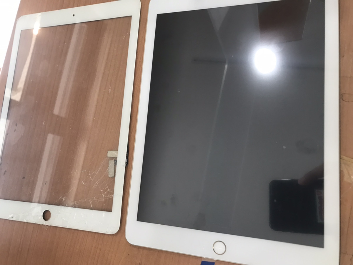 【iPad第5世代 画面割れ修理】即日対応！本厚木で約1時間でピカピカに！