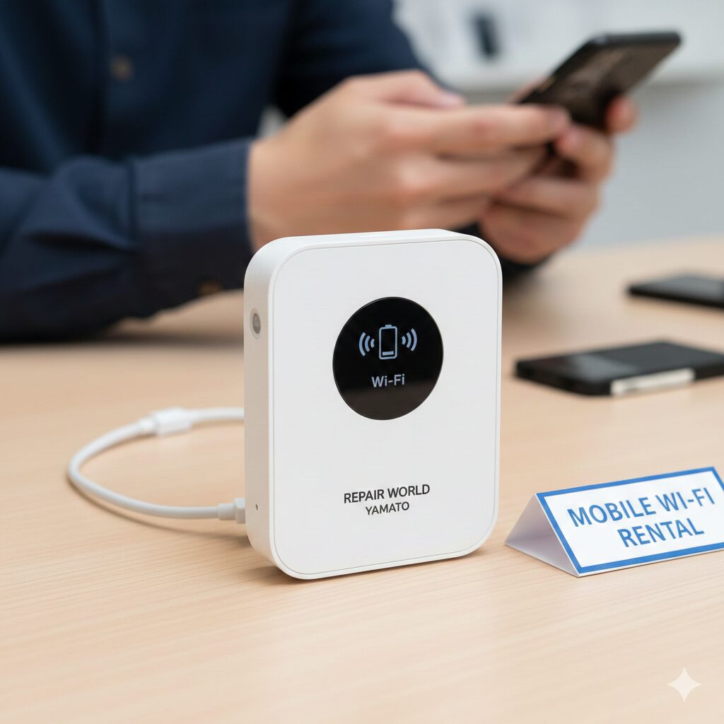 【大和駅徒歩2分】モバイルWi-Fiレンタル開始！当日受取OK・契約縛りなし｜Repair World大和店