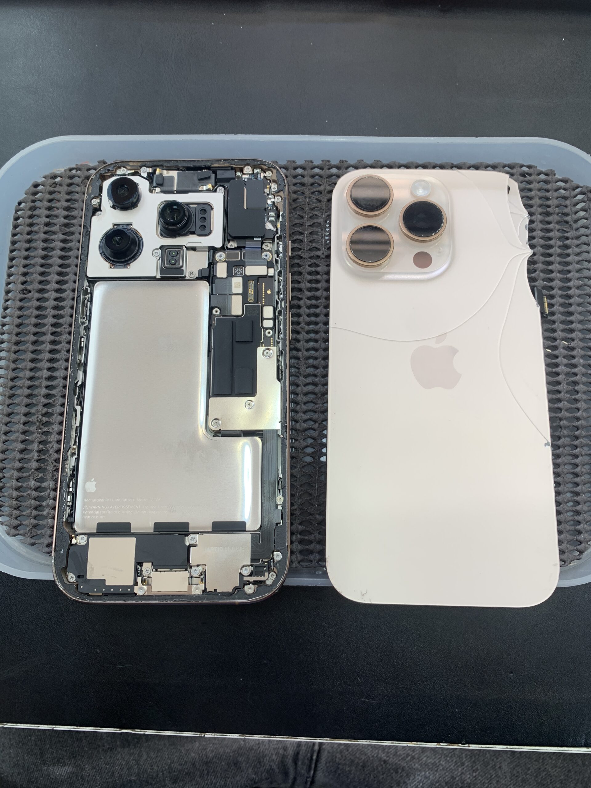 iPhone16Proの背面ガラス割れ修理｜放置は危険！早めの修理がおすすめ【練馬店】